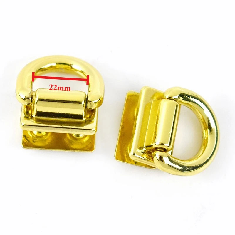 2 4 10 Stück Metall D Ring Schnalle mit Clip Verschluss für Taschen DIY