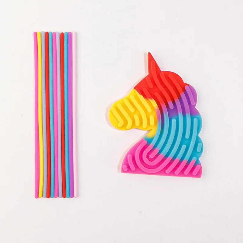 Sensorisches Silikon Aktivität Brett – Lernspiel - Zappeln Spielzeug Kinder