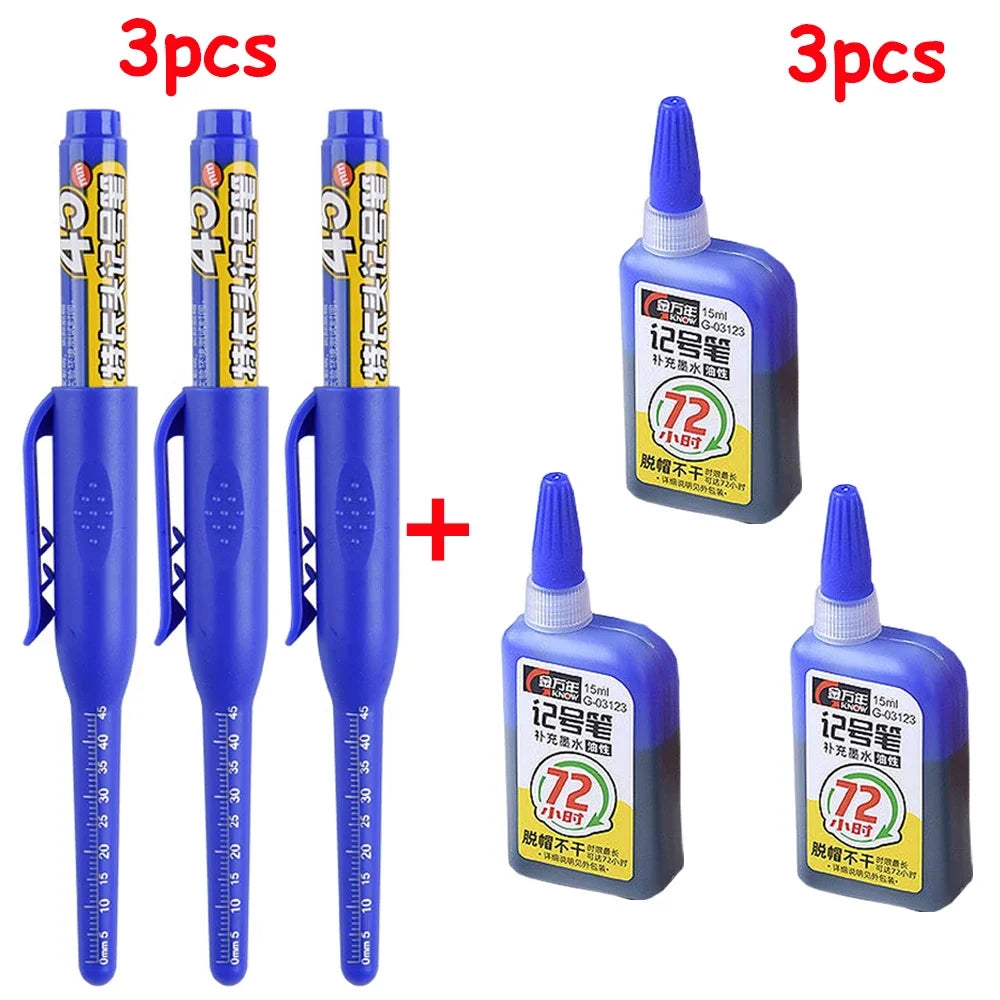 45mm langlebiger Tiefloch Marker Stift für präzise Holz- und Metallmarkierung