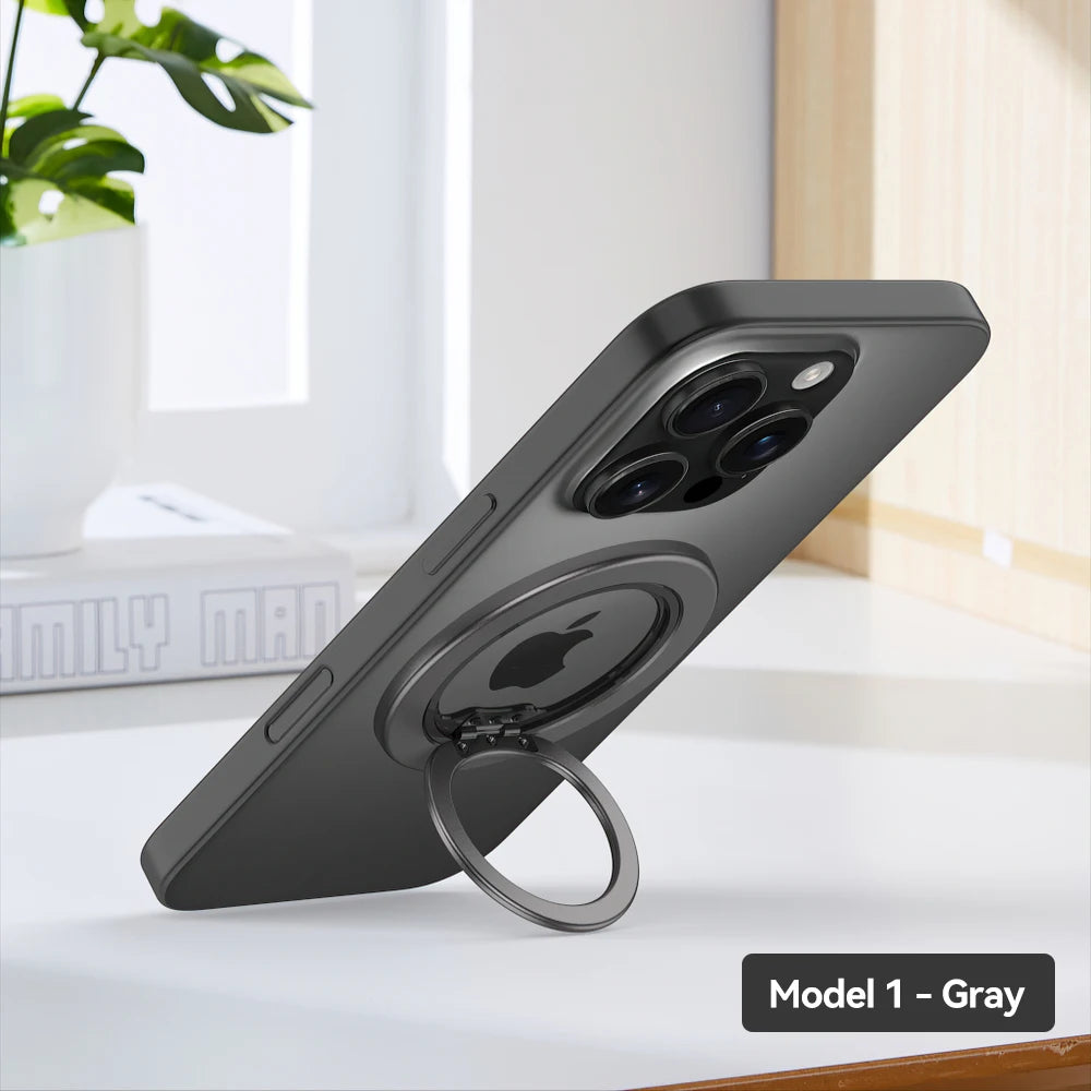 Faltbarer magnetischer Handy-Ringhalter mit starker Adsorption kompatibel iPhone