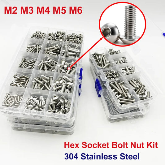 Edelstahl Sechskantmutter und Schrauben Set für vielseitigen Einsatz