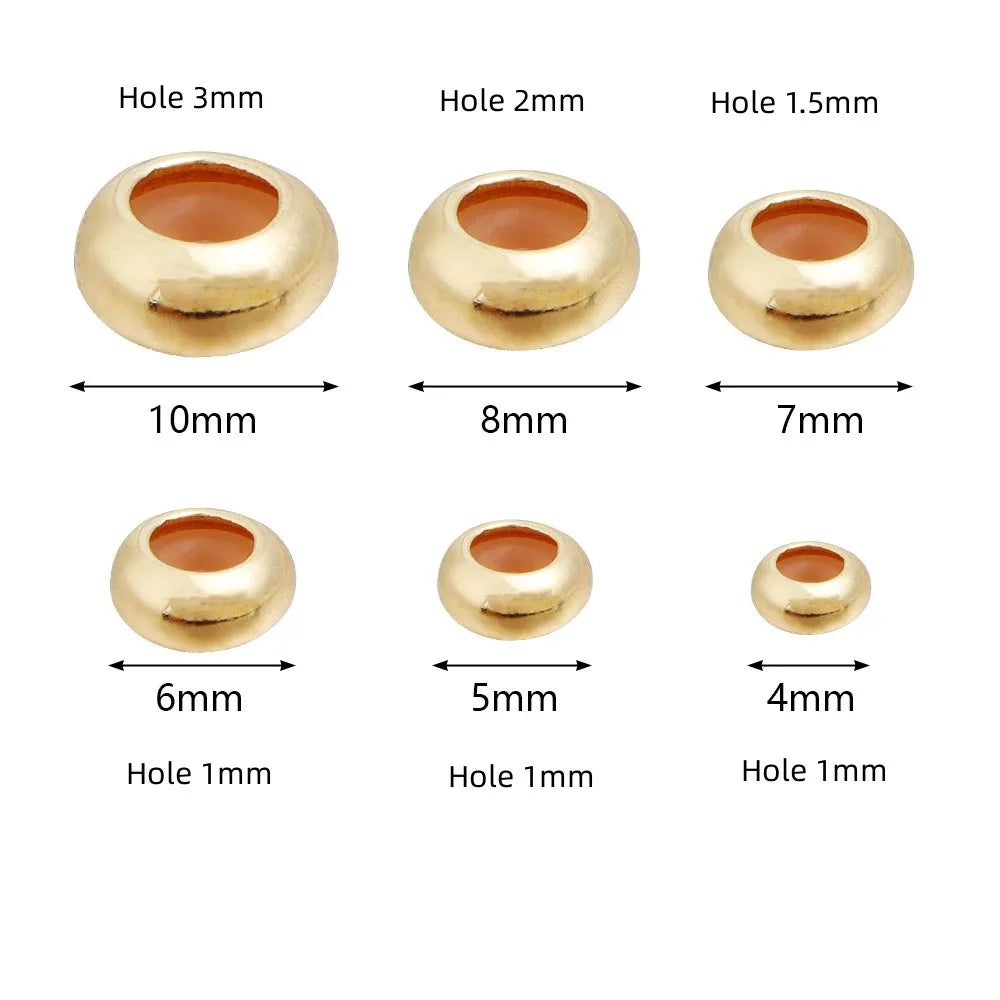 20 Stück Kupfer Crimp Endperlen mit Silikonstopper für DIY Schmuckherstellung-Yabubest - Home & More