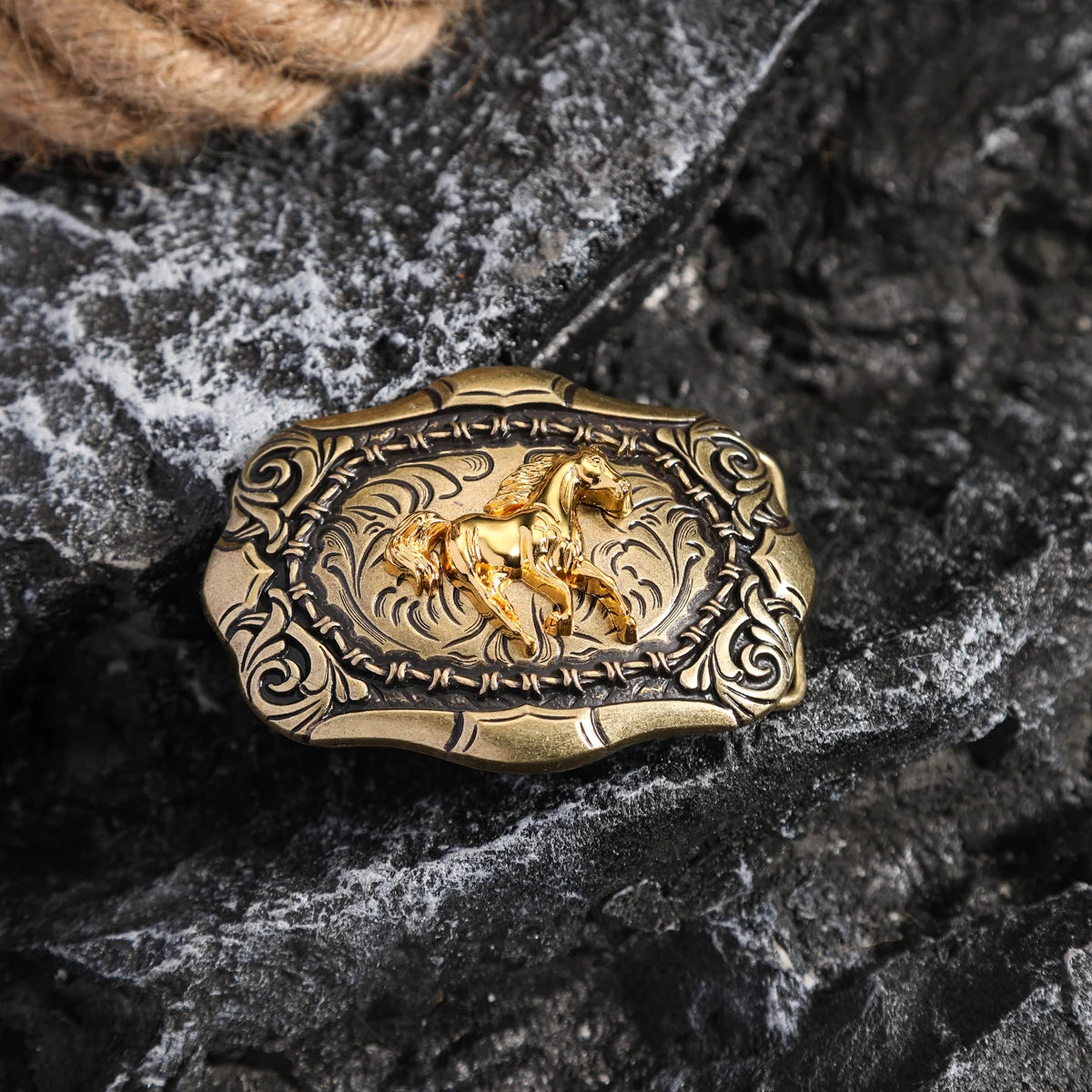 Einzigartige Western Gürtelschnalle aus Metall für besonderen Stil