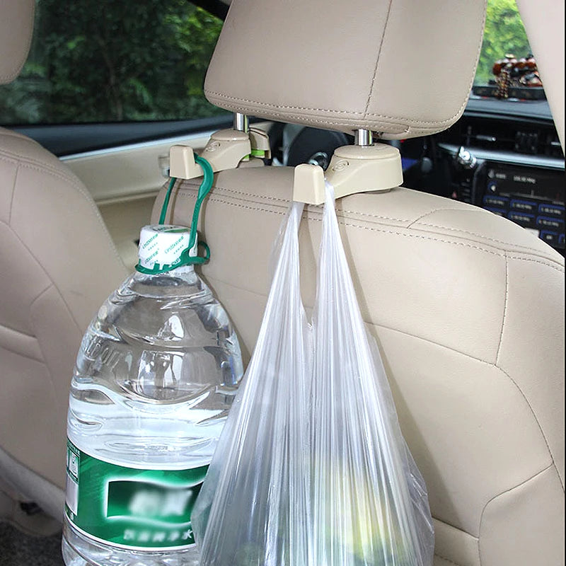 Praktischer Auto Kopfstützenhaken 2er Set zur Aufbewahrung