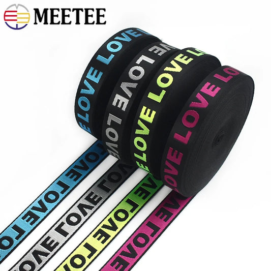 Nylon Jacquard Gurtband mit LIEBE Muster für DIY Nähprojekte