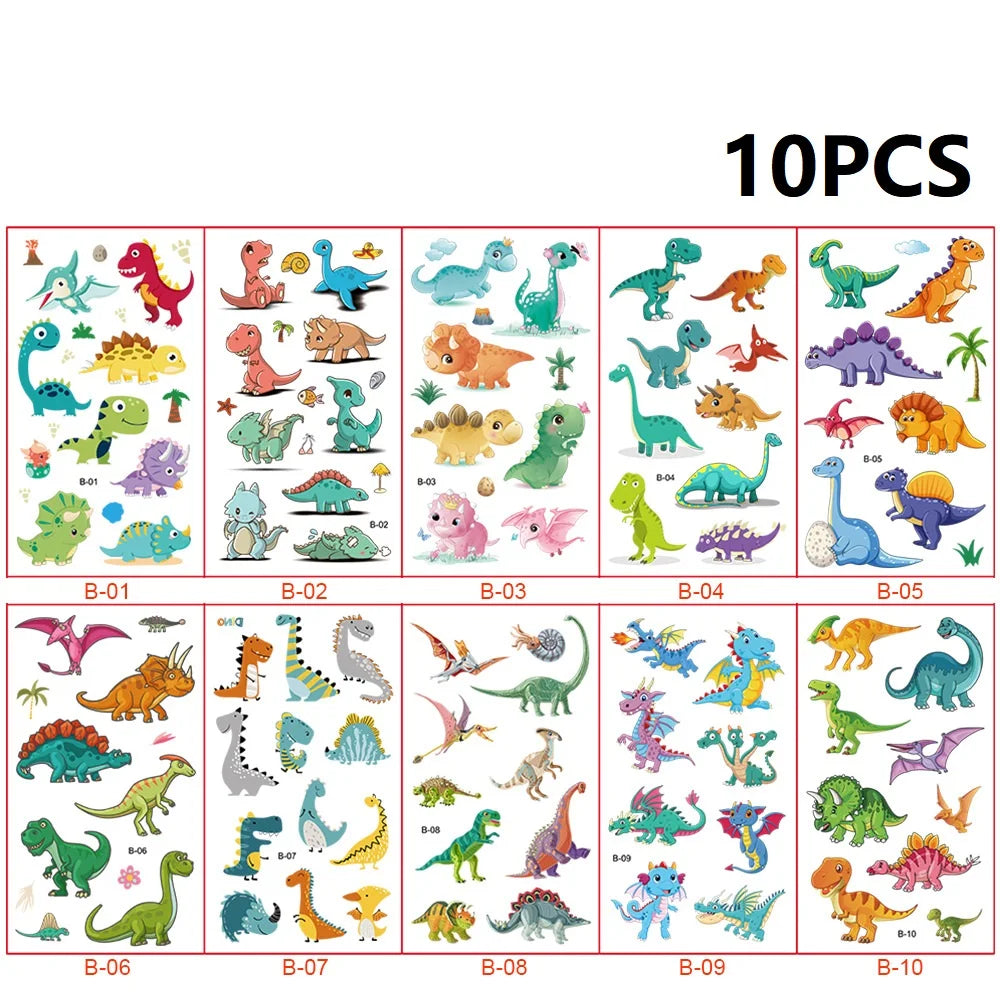 Temporäre Fußball Tattoos Set mit 10 wasserdichten Aufklebern