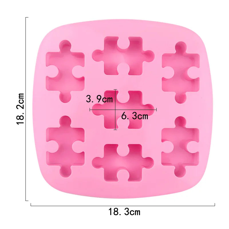 Silikonform mit Gebäude Ziegel Roboter Motiv für Kuchen und Eiswürfel
