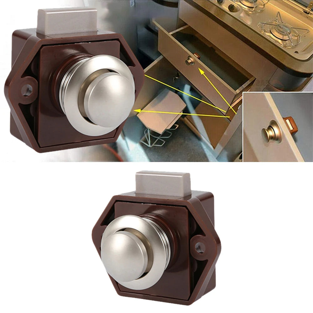 Set aus 5 Push Lock Riegeln 20mm für Camper und Möbel