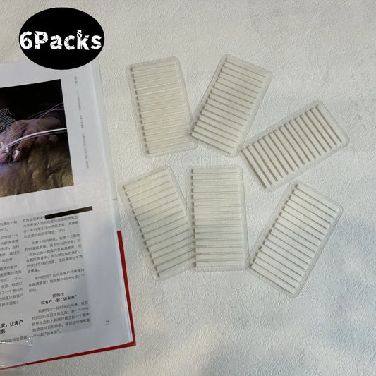 Transparent selbstklebende Haftnotizen 6er Set für Notizen - Lesezeichen