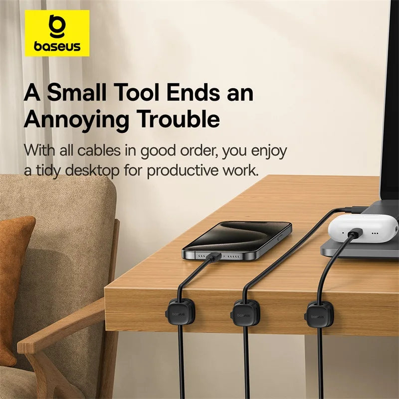 Magnetischer Kabel-Organizer Halter verstellbar für Kabel bis 8mm Durchmesser