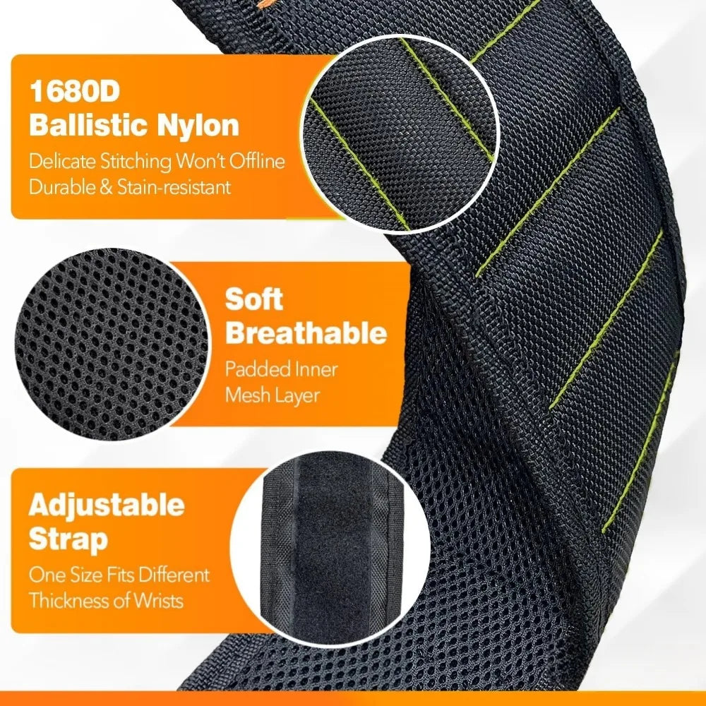 Magnetisches Werkzeug-Armband verstellbar für Schrauben Nägel und Bohrer
