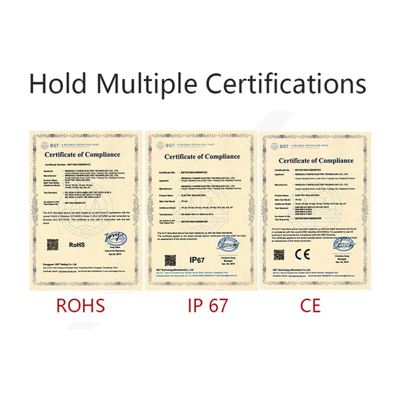 Wasserdichte Anschlussdose ABS mit IP67 Schutz für Außenbereich