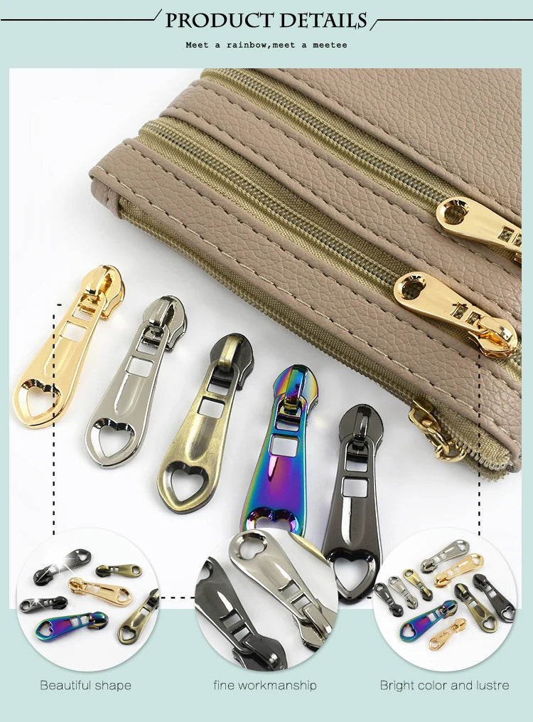 10/30 Stück Nylon Reißverschlusszieher Zipper Schieber Metall Zinklegierung-Yabubest - Home & More