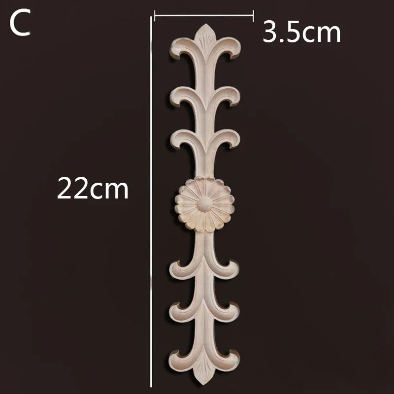 Holzmoebel Applikationen Wohnzimmer Dekoration NATUERLICHE Blumen