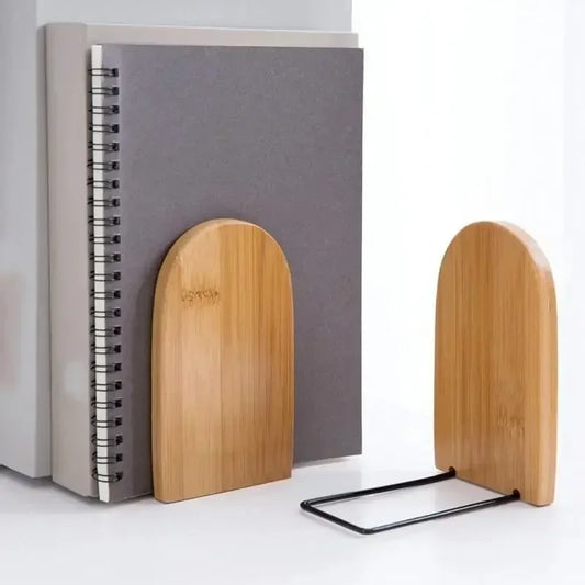 Stilvolle Holz Eisen Buchstütze für Büro und Schreibtisch