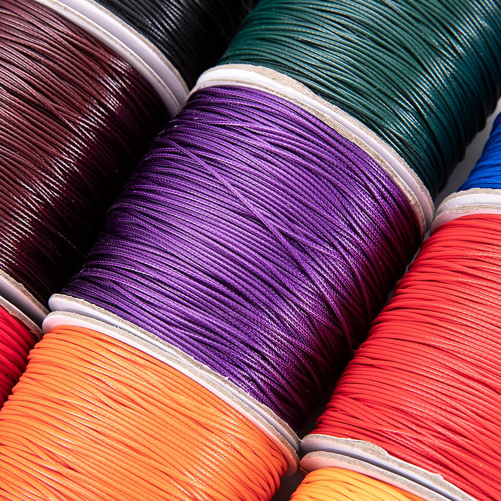 Rundes gewachstes Baumwollband für DIY Schmuck Bastelprojekte