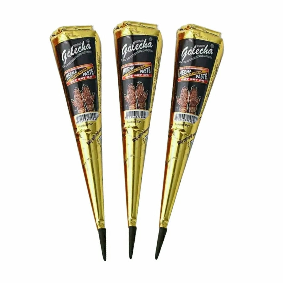 Temporäre Henna Tattoo Creme in Braun Schwarz Rot