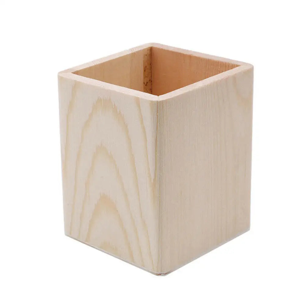 Holz Stifthalter Organizer 8x10cm für Büro Home Office Make-up Pinsel