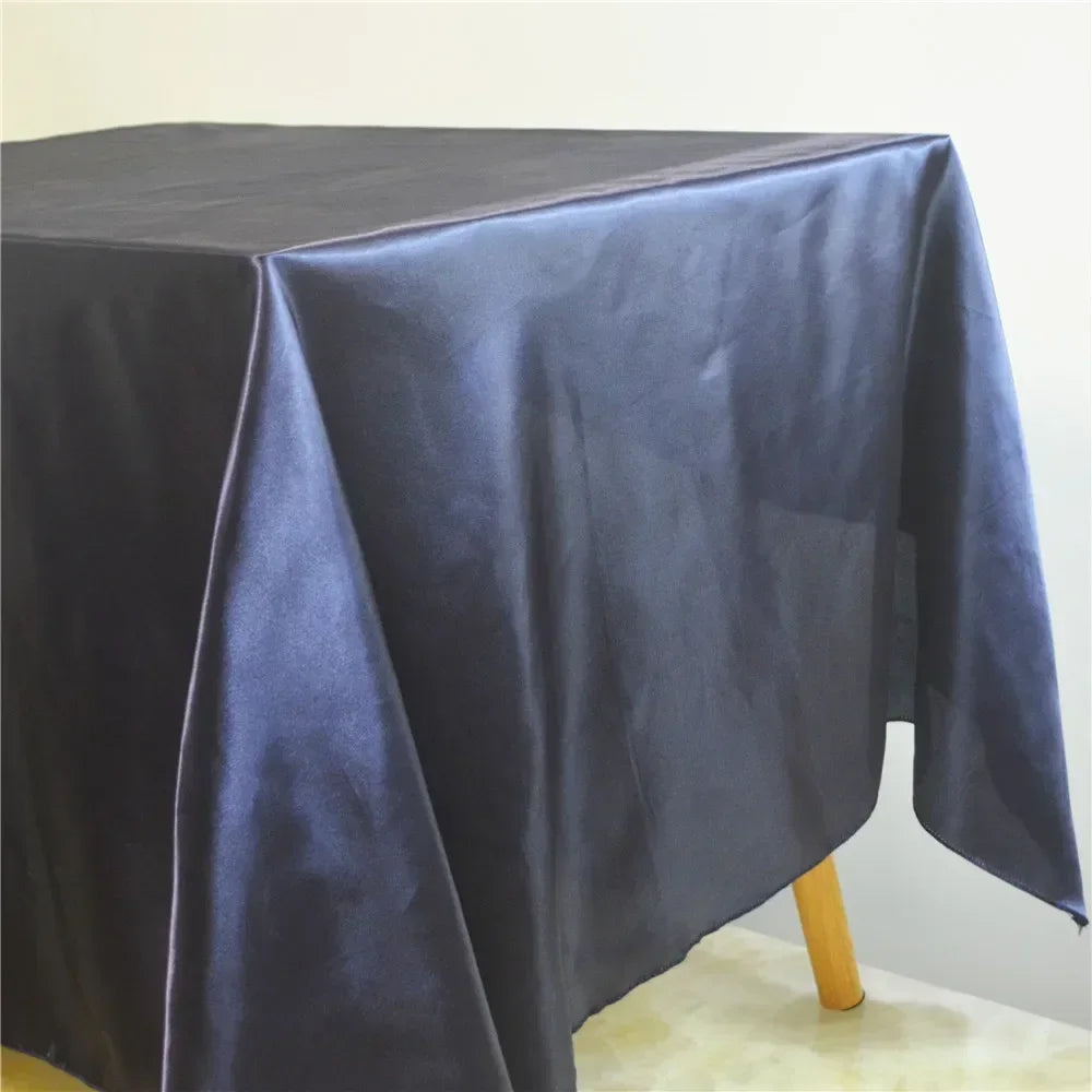 Elegante rechteckige Satintischdecke für Festlichkeiten & Zuhause