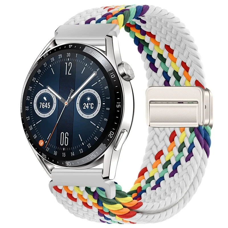 Magnetisches Nylonarmband 20/22mm für Smartwatches mit Schlaufenverschluss