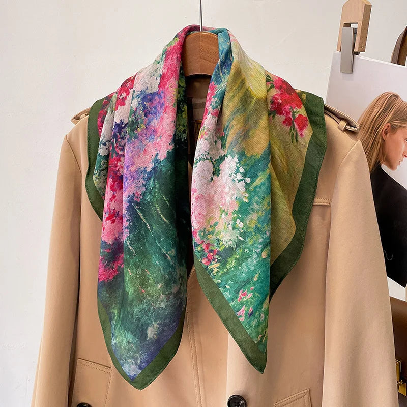 Vielseitiges Halstuch mit Druckmuster für Damen und alle Jahreszeiten