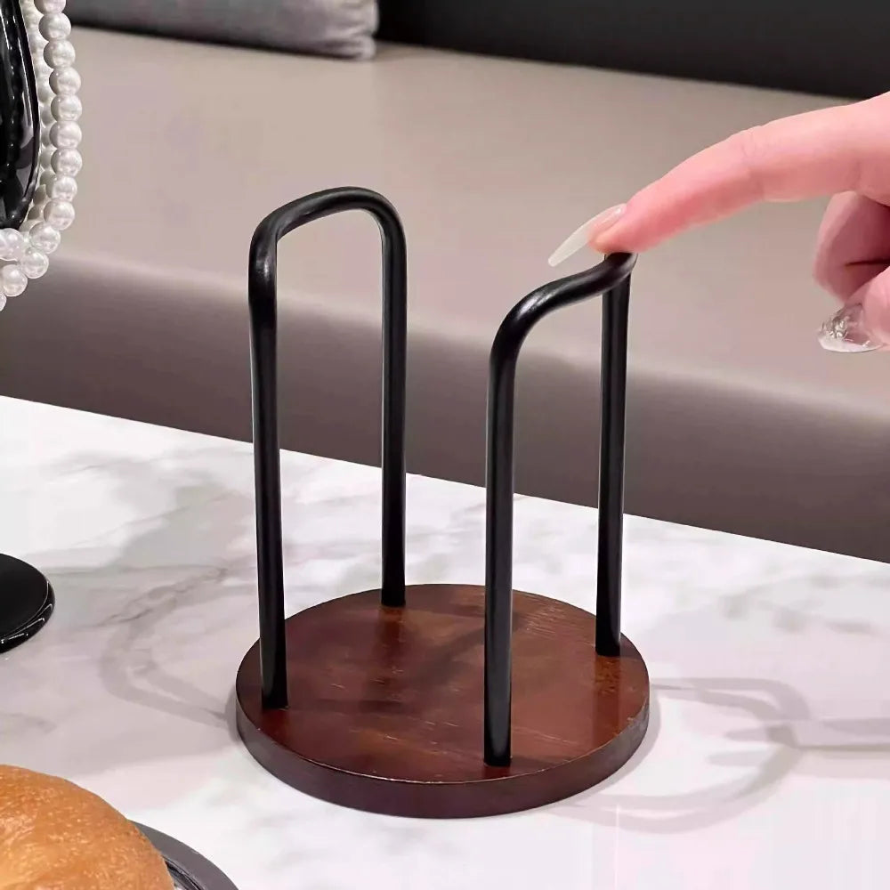 Praktischer Pappbecherhalter aus Holz für Schreibtisch und Küche