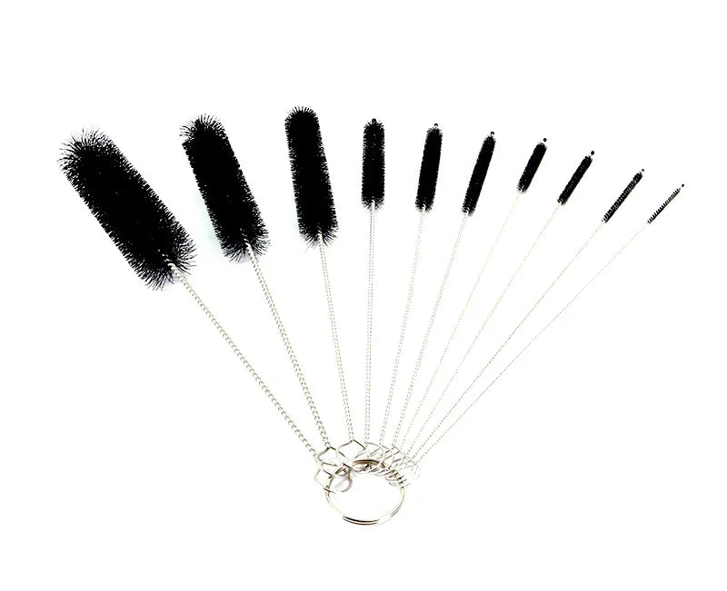 10 teiliges Edelstahl und Nylon Pinselset zur Reinigung von Babyflaschen und Haushalt-Yabubest - Home & More