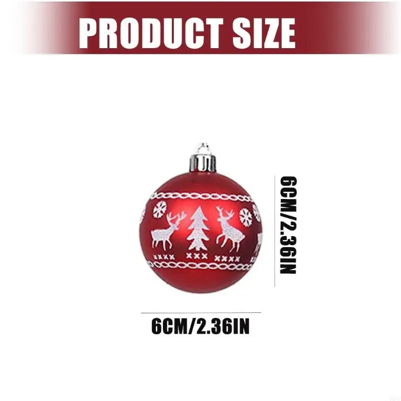 Bruchsichere Weihnachtsbaumkugeln 24 Stück Dekorativ