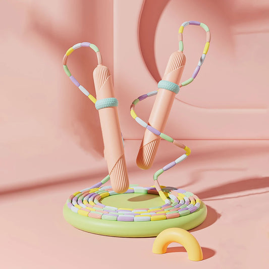 2,8m Fitness Springseil mit weichen Perlen für Anfänger Erwachsene Kinder