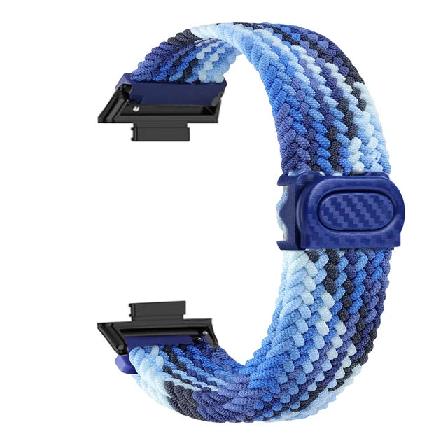 Sportlich - Robust: Geflochtenes Nylonarmband für Huawei Watch Fit 2 Komfort