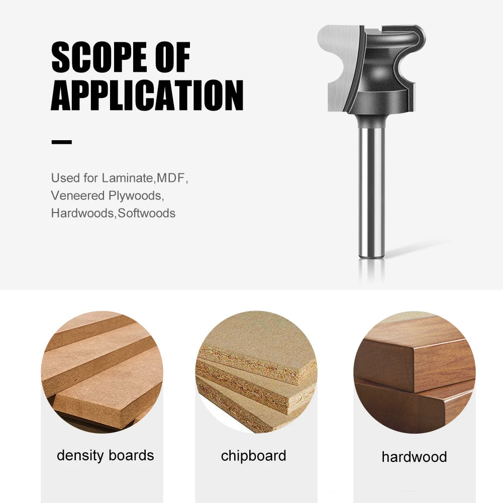 12mm Schaft Zwei Arc Nagel Clipper Router Bit für präzises Fräsen