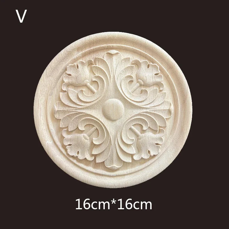 Geschnitzte Holzapplikationen für Möbel und Heimdekoration Basteln