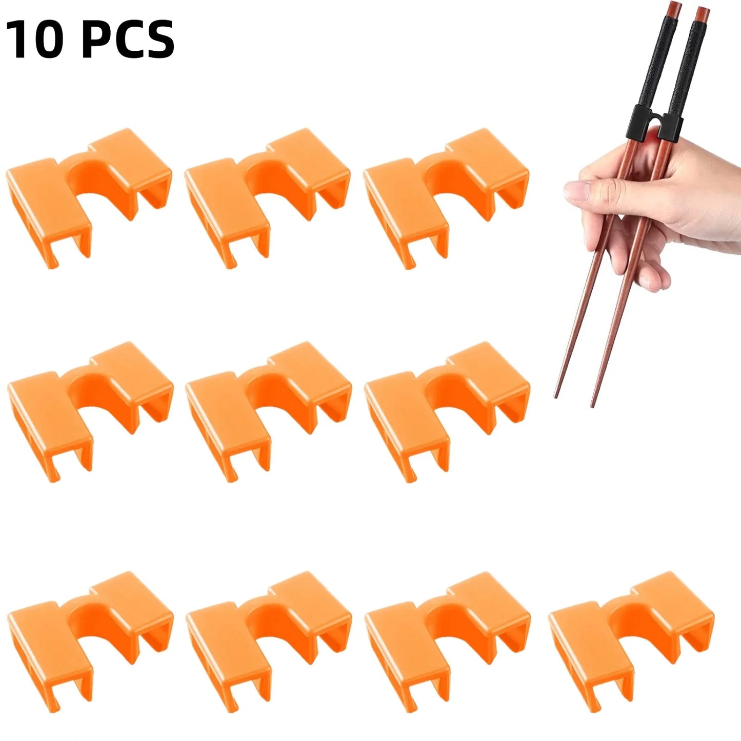 8-10PCS Japanische Essstäbchen Trainer mit Scharnier und Stecker