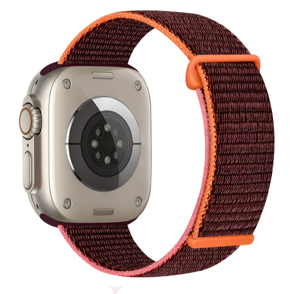 Atmungsaktives Nylonarmband für Smartwatch 38-49 mm, Unisex