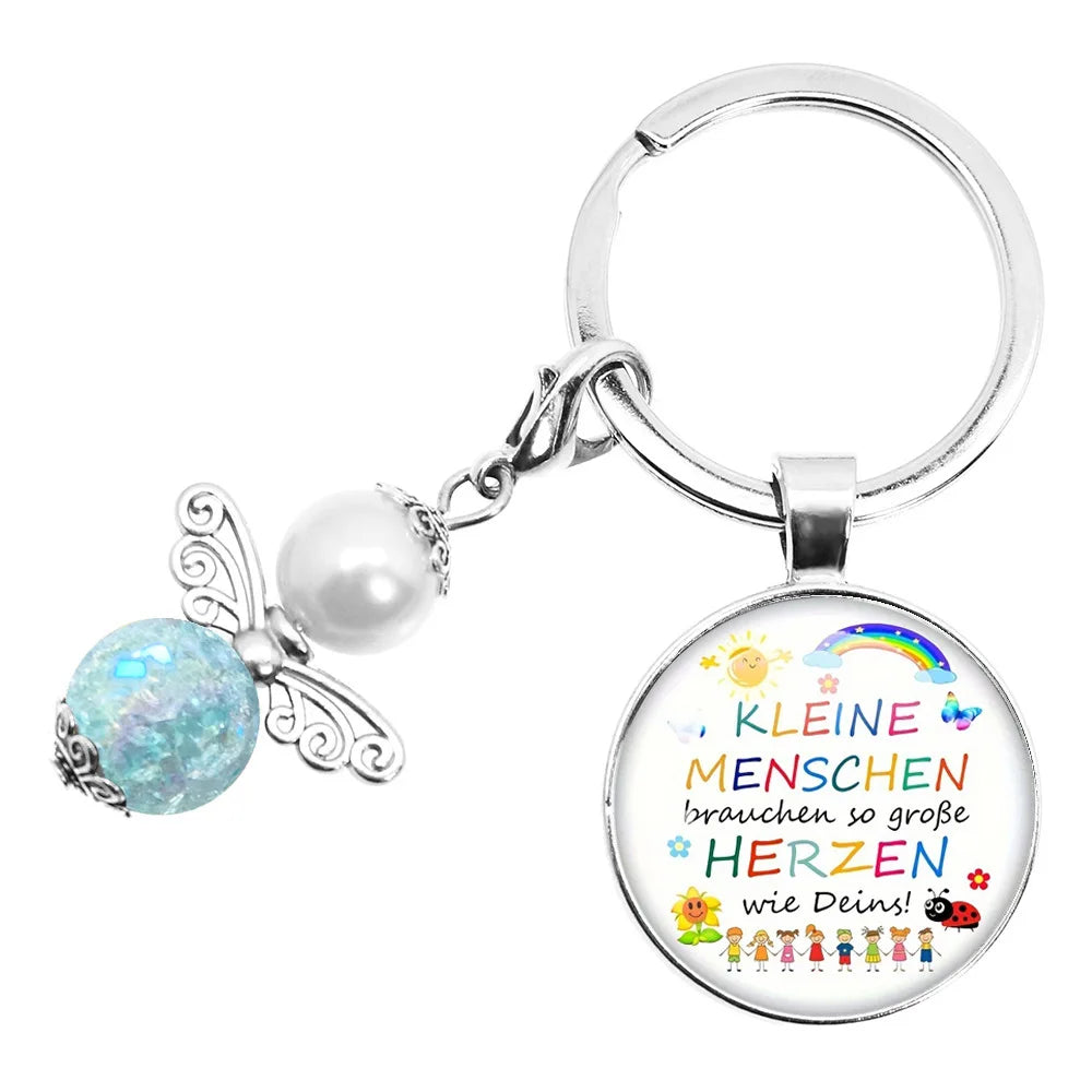 Herz Schlüsselanhänger Geschenk für Betreuer und Pädagogen