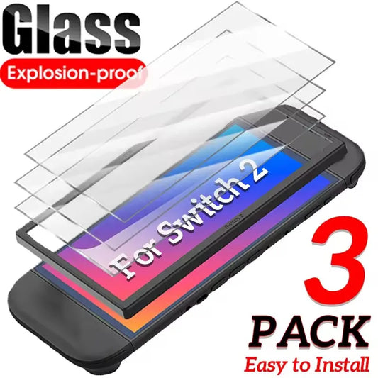 Displayschutzfolie aus gehärtetem Glas für Nintendo Switch Modelle klar