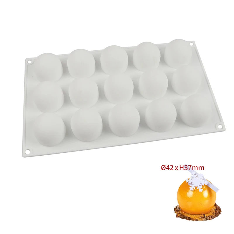 3D Kugel Silikonform für Mousse Kuchen und Desserts zum Backen