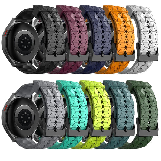 Sportliches Silikonarmband 20/22 mm mit Fußballmuster – perfekt für Xiaomi - Huami
