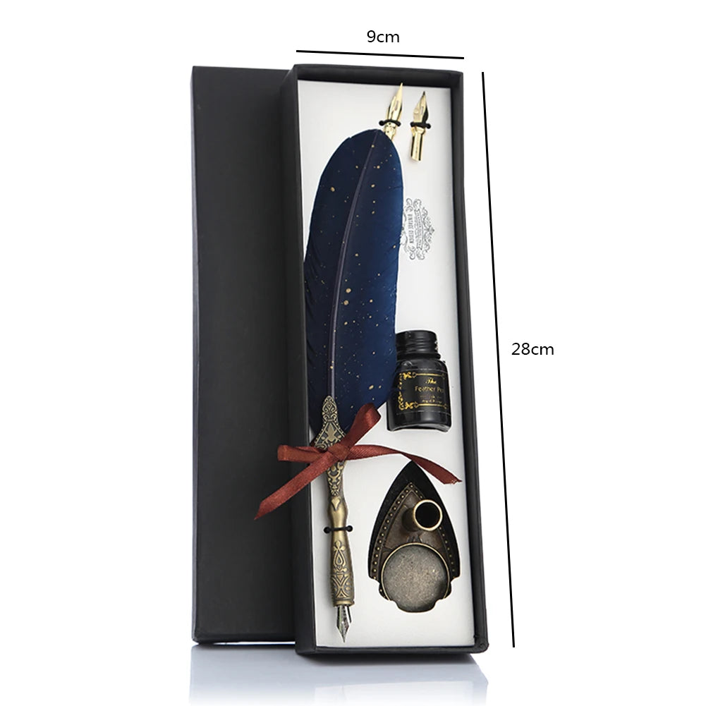 Retro Kalligraphie Dip Pen Set mit Edelstahlfeder für stilvolles Schreiben