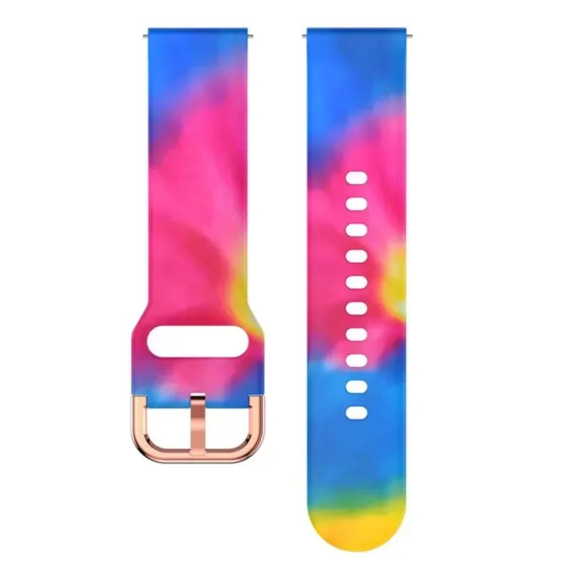 Sportliches Silikonarmband 18-22mm mit Metall-Faltschließe für Xiaomi Uhr
