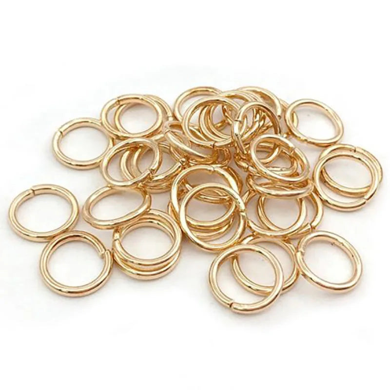200 Teile Metall Jump Split Ringe 3-12mm für Schmuck DIY Zubehör