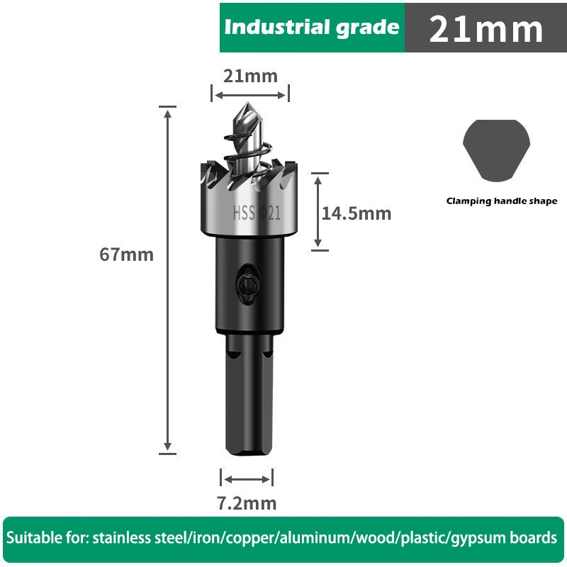 12-100mm HSS Lochsägen Set für Metall Holz Kunststoff