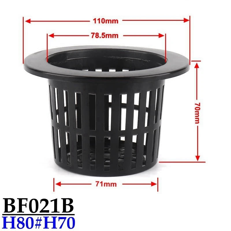 10 Stück Hydrokultur Pflanzkörbe aus Kunststoff für Gewächshaus und Gemüse