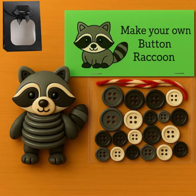 DIY Schneemann Button Ornament Kit mit Weihnachtsknopf und Hängedekor