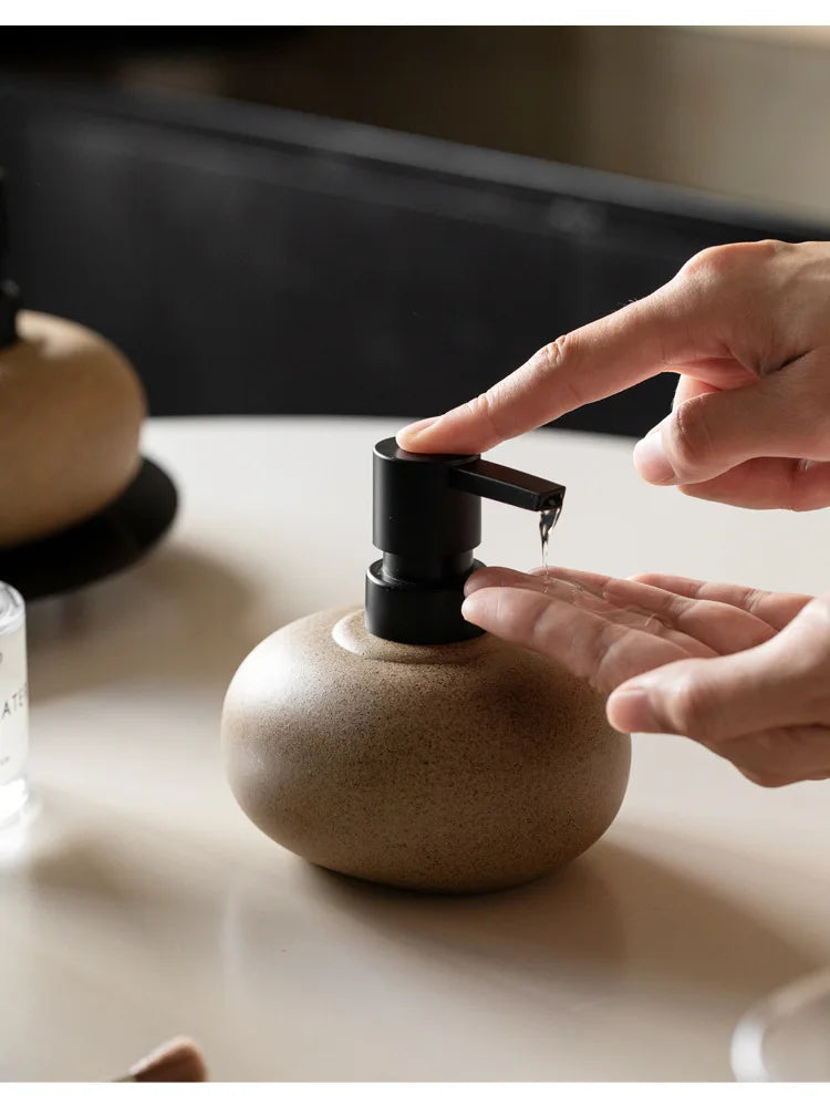 Keramik Spenderflasche für Lotion und Flüssigseife 300ml