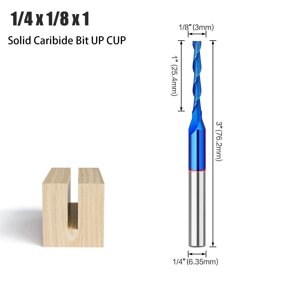 Gerader Schaftfräser aus legiertem Wolframkarbid für Holzbearbeitung