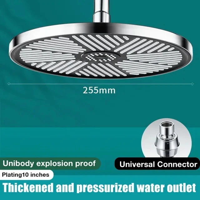 10 Zoll Duschkopf Set Deckenmontage Hochdruck Regenfall 3 Modi