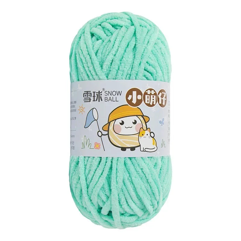 Weiches dickes Chenille Strickgarn 50g für DIY Schal Mütze Pullover