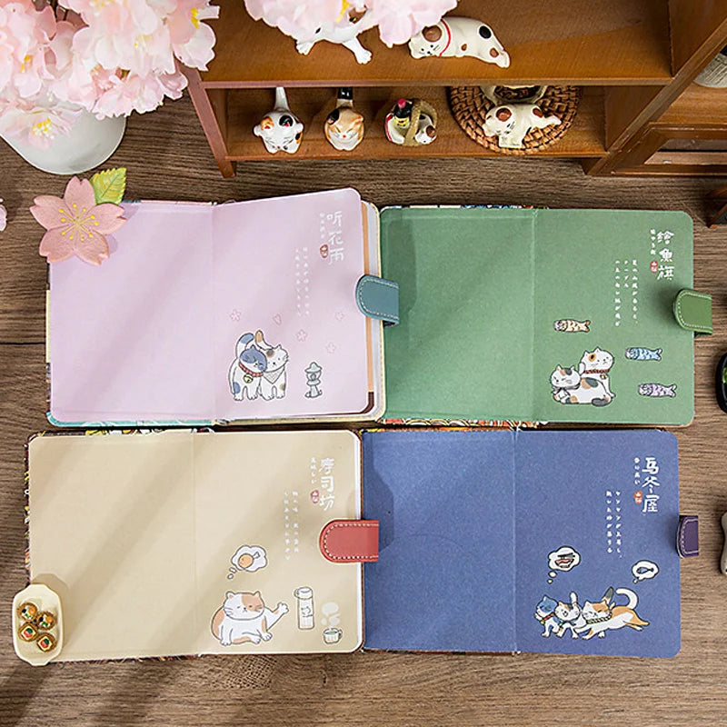Kawaii A6 Notizbuch mit Magnetverschluss und 224 Seiten für Planer