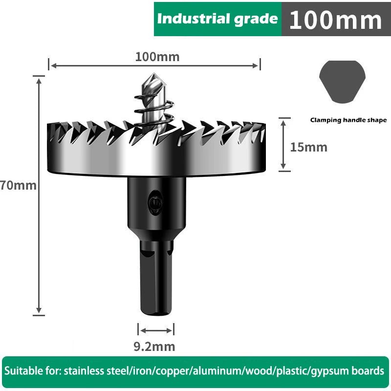 12-100mm HSS Lochsägen Set für Metall Holz Kunststoff